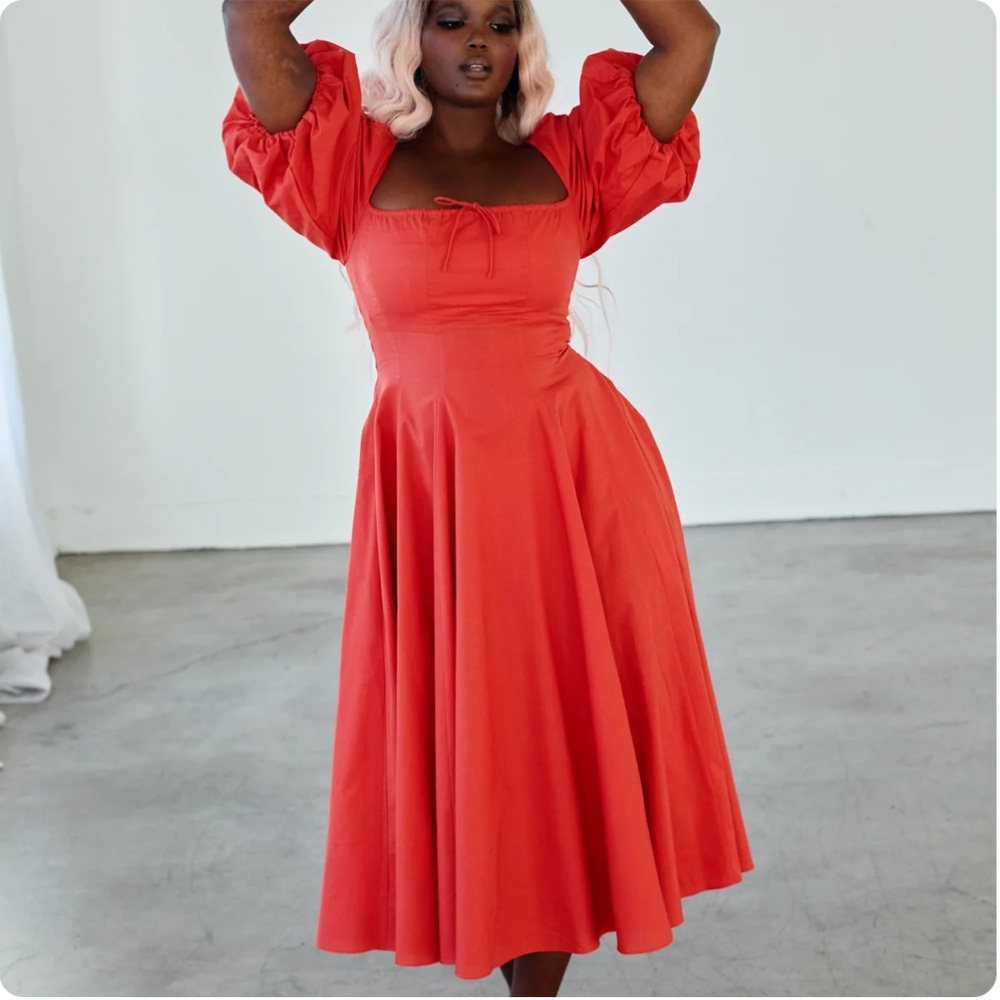 1X Selkie Day Dress in Red